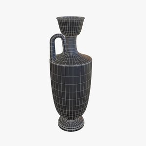 greek lekythos vase 3D model