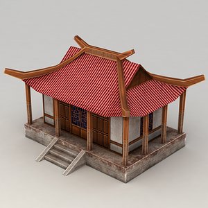 chinese building 3d model
