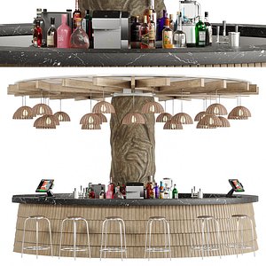 3D Bar 15 Exterior Bar model