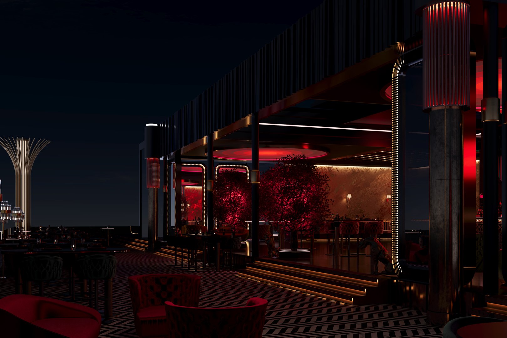 3D VIP CLUB BAR PUB RESTAURANT SCENE - TurboSquid 2266655