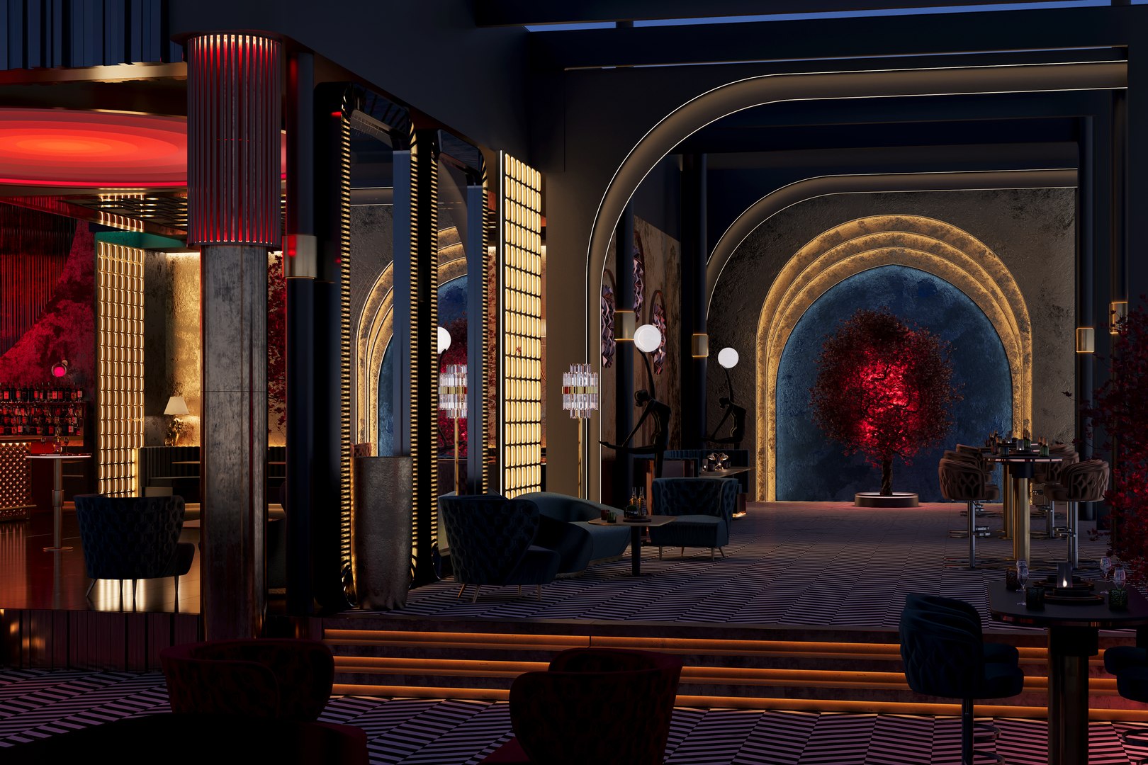 3D VIP CLUB BAR PUB RESTAURANT SCENE - TurboSquid 2266655