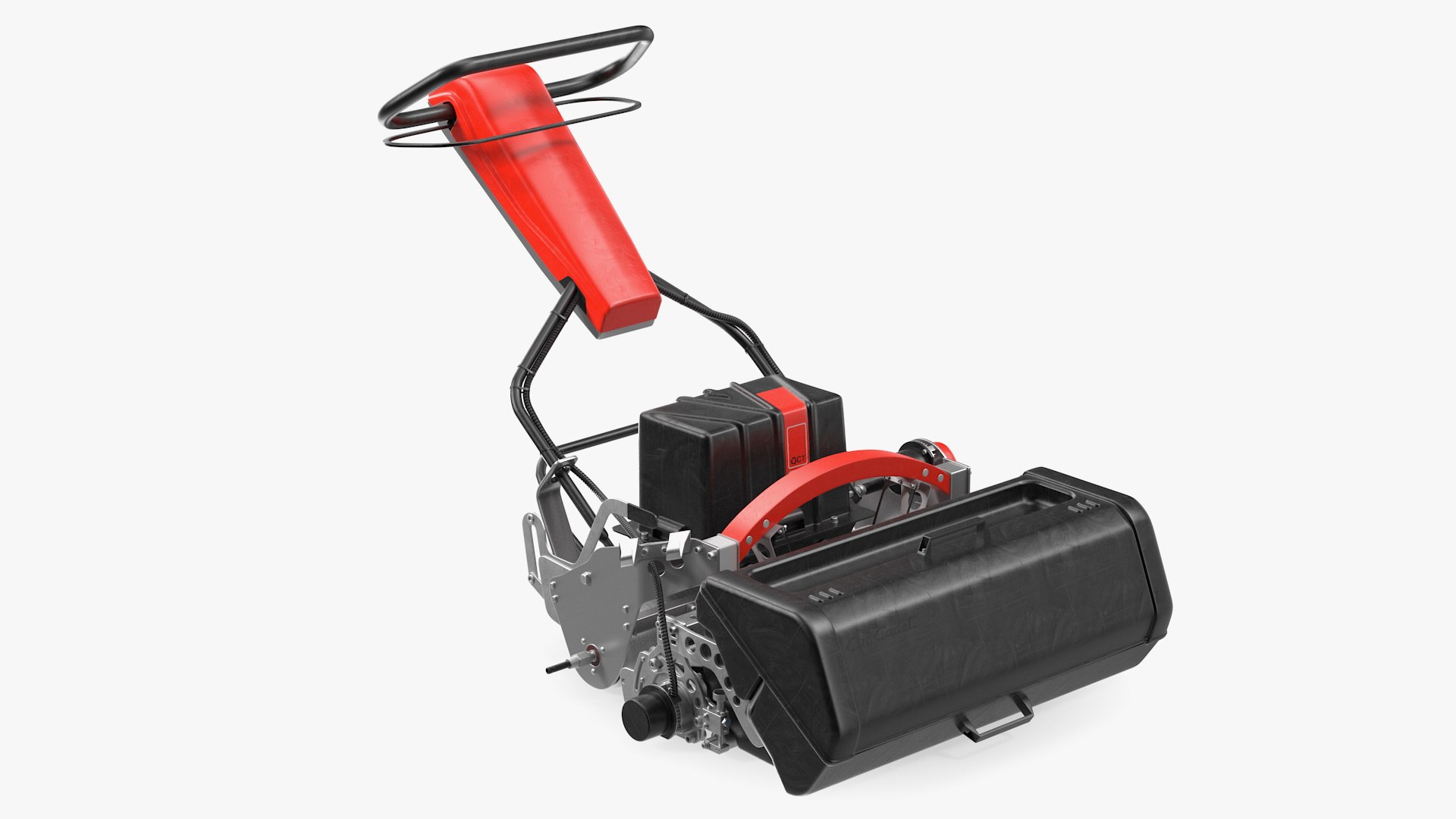 Professional Walk Behind Reel Mower 3D model preview