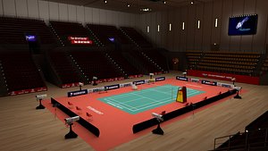 3D Badminton Stadium model