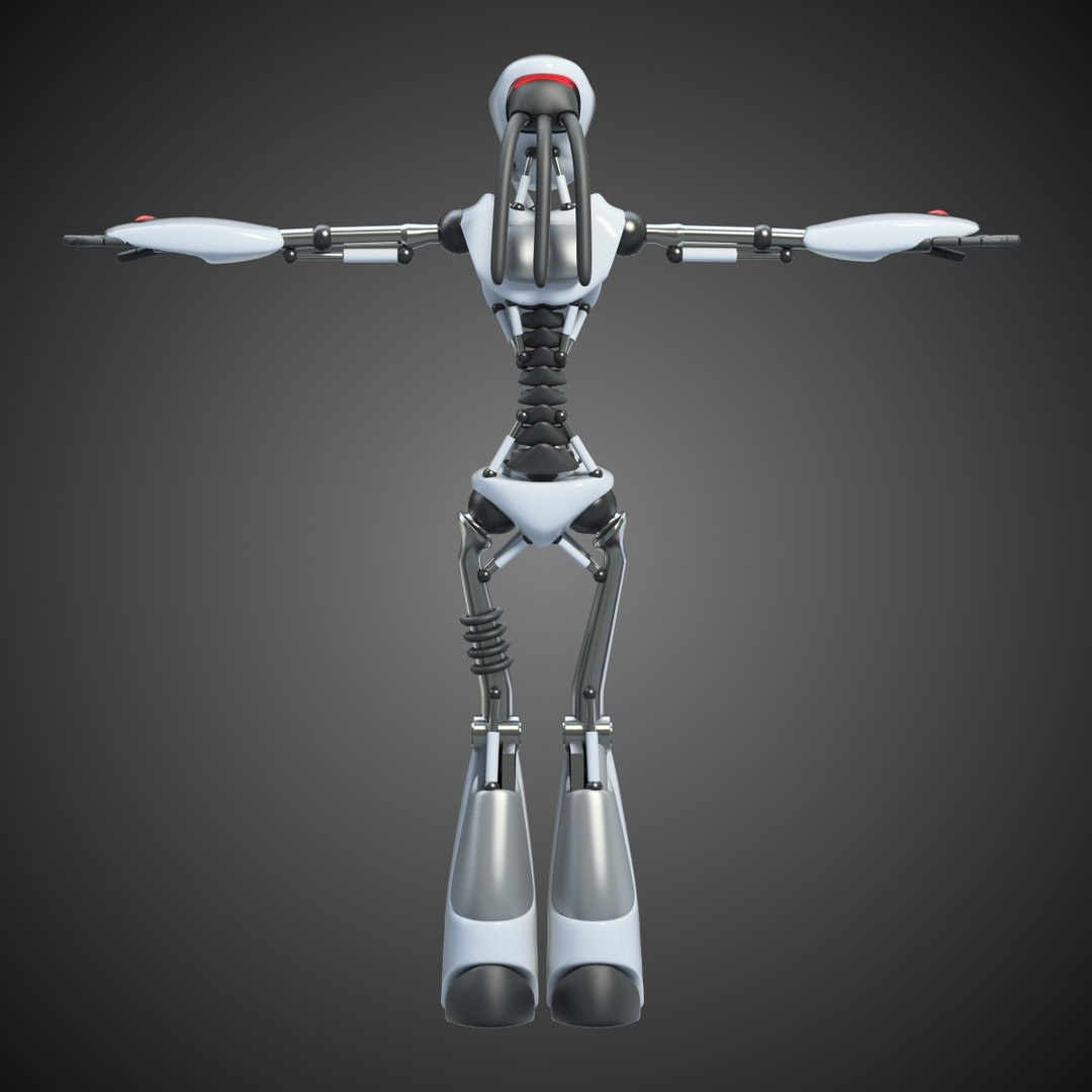 Robot Rigged Biped 3d Model