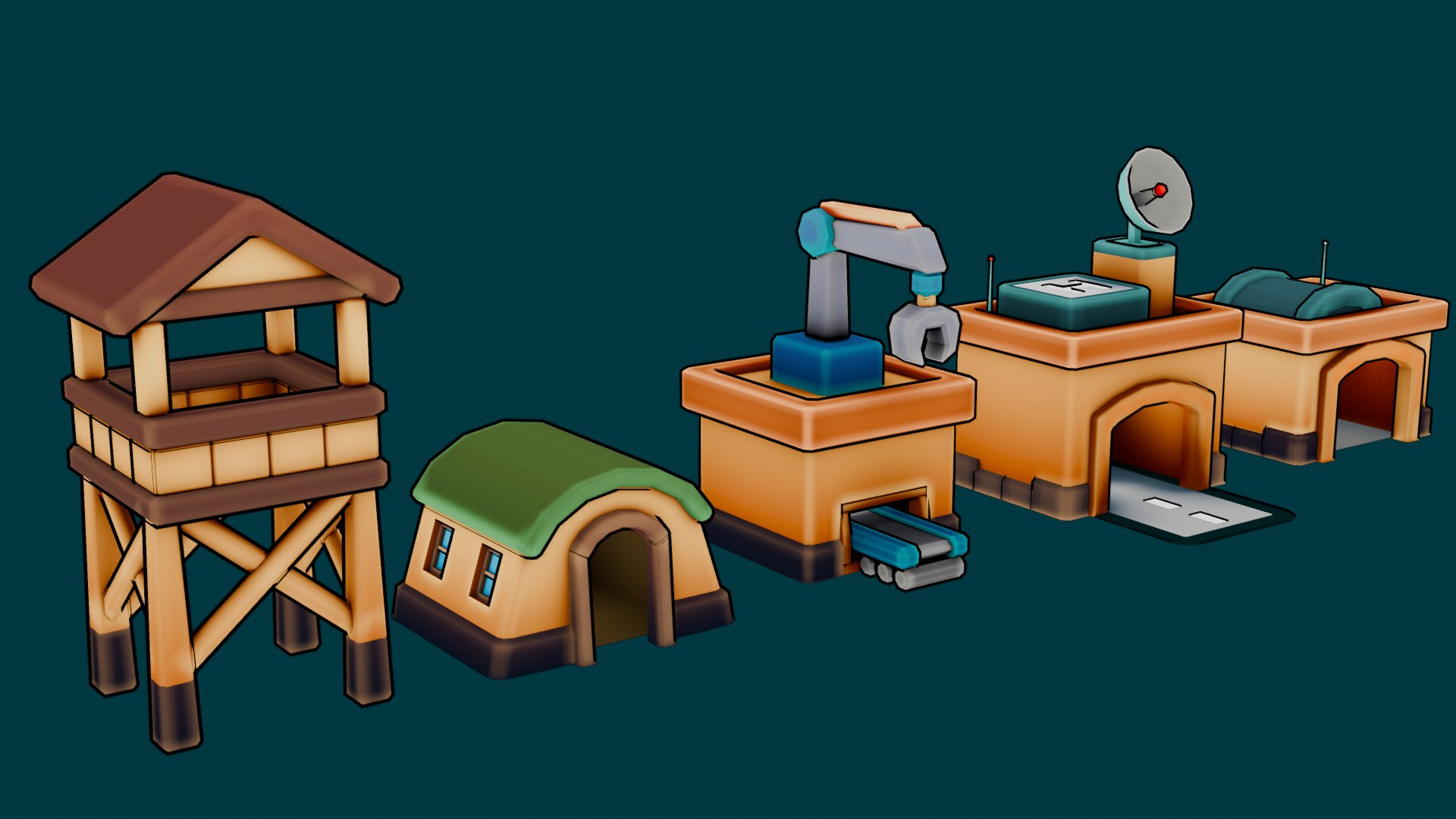 3D Stylized Cozy Military Structures Pack model https://p.turbosquid.com/ts-thumb/9q/VlizC6/05/preview2/png/1764264338/1920x1080/fit_q87/c36de491d065c7feae81e8d5f3a71da543488d5a/preview2.jpg