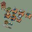 Stylized Cozy Military Structures Pack