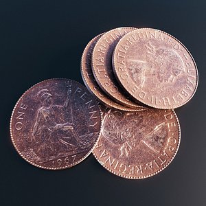 British One Penny coin