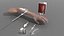 3D medical equipment syringe model