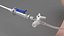 3D medical equipment syringe model