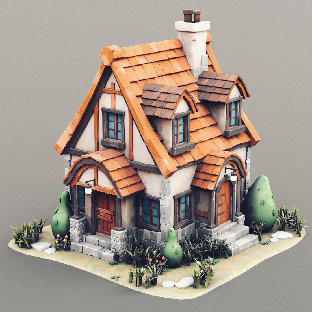Small Cottage 02 Model - TurboSquid 2114515