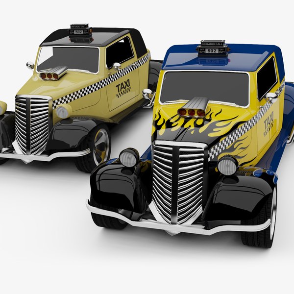 3D Unity 3D Generic HotRod RAT Taxi