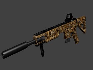 3D daniel defense ambush firearm model