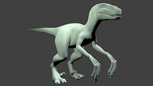 3d model velociraptor raptor