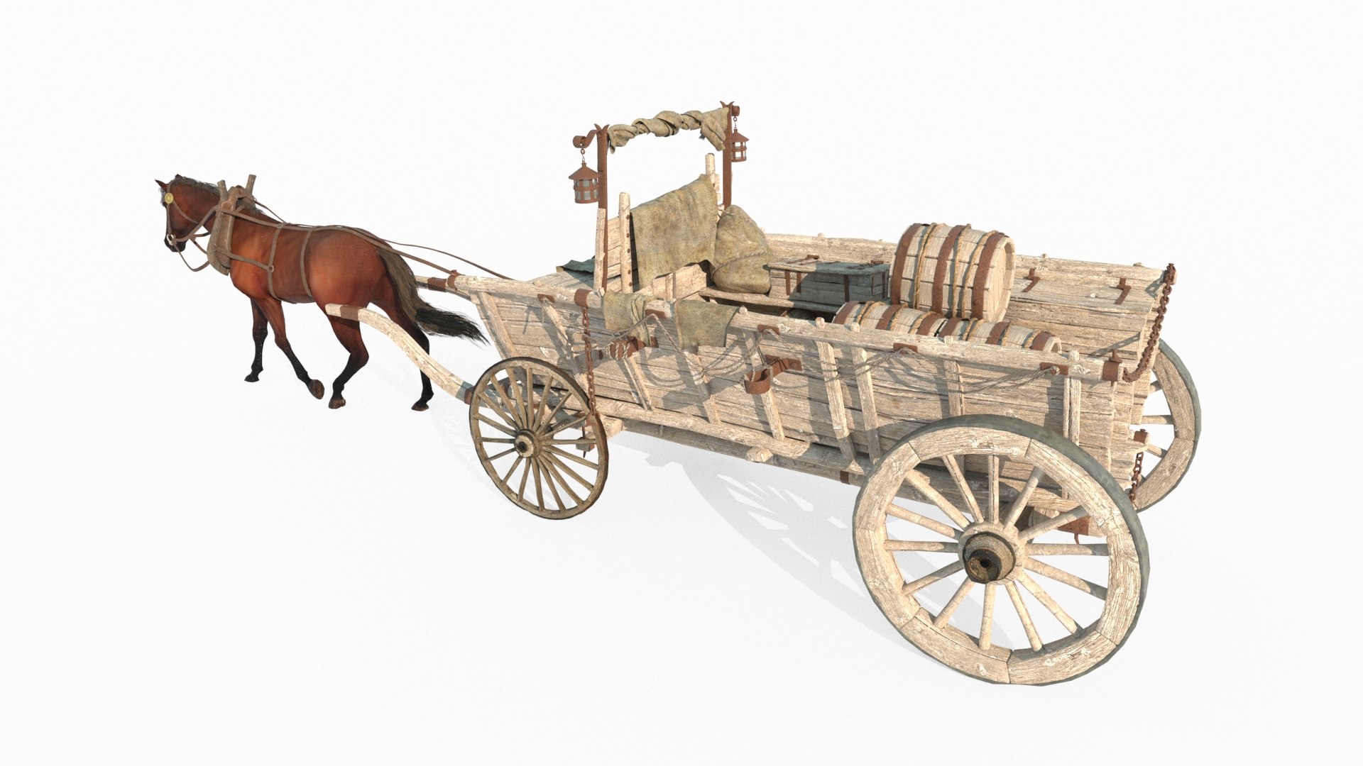 Ancient Vehicle Transport Carriage 3D Model - TurboSquid 2328100