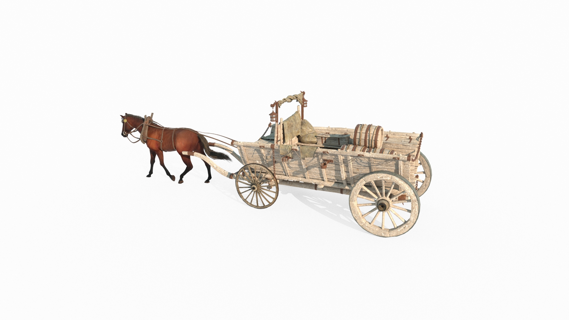 Ancient Vehicle Transport Carriage 3D Model - TurboSquid 2328100