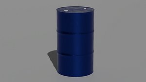 barrel blue 3D model