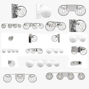 Progress Lighting Mod Bath Vanity Wall Light Collection 3D