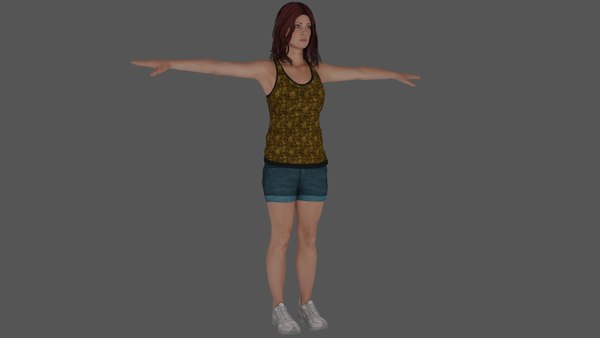 3D Rigged Female Character 22 model - TurboSquid 1742308