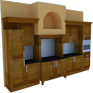 modern classic pantry 3D