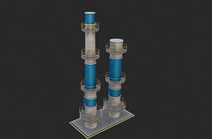 Industrial Distillation Column Towers
