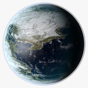 3D fantasy planet