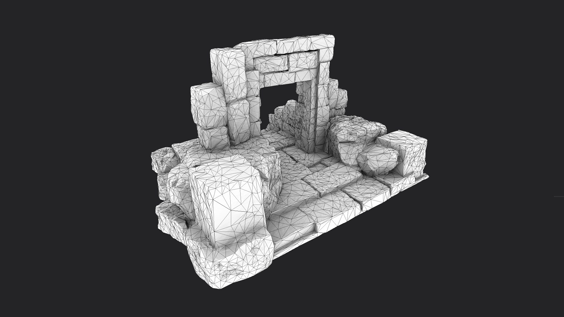 3D Ancient Gate - TurboSquid 1768346