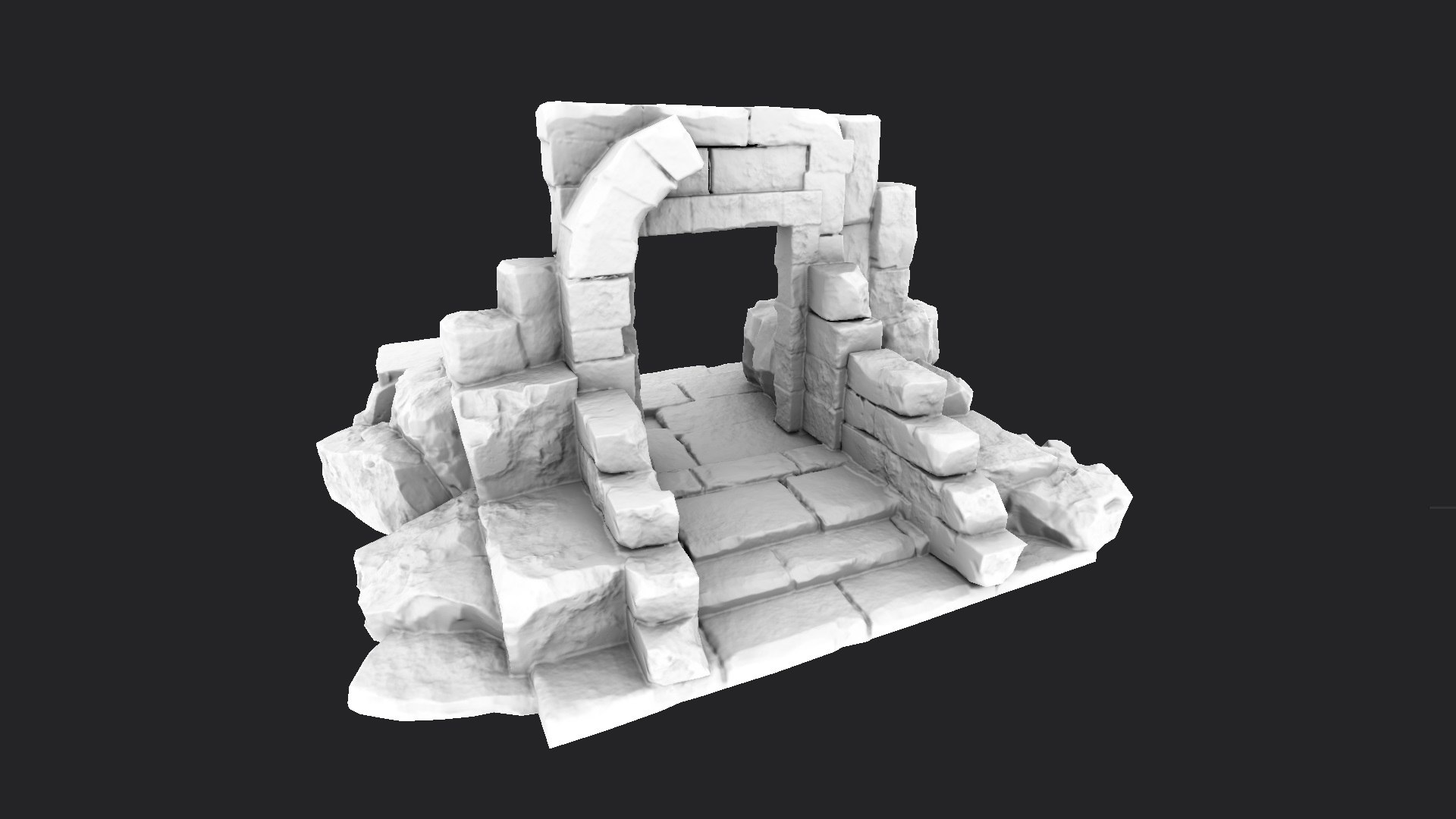 3D Ancient Gate - TurboSquid 1768346