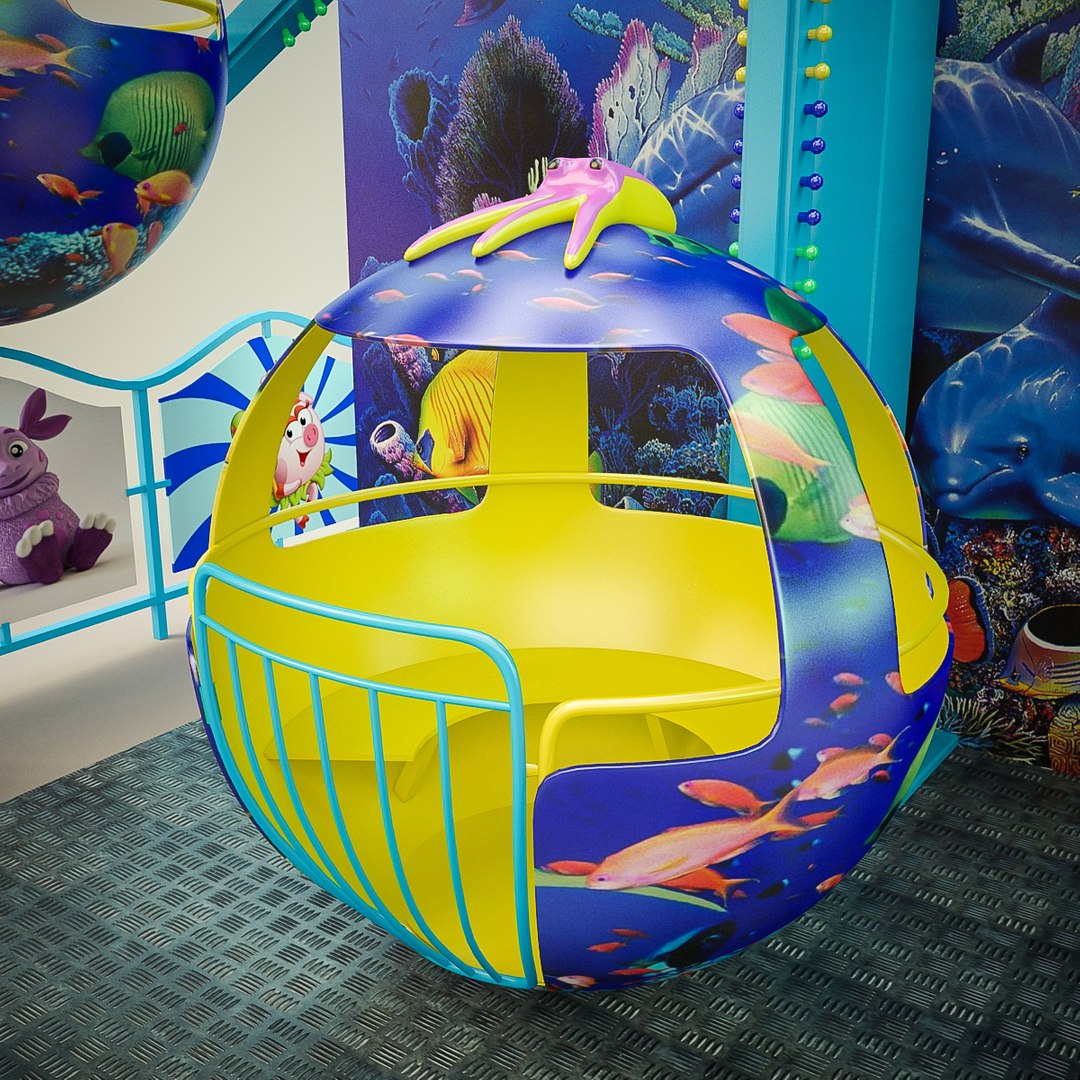 Carousel Kids 3d Max
