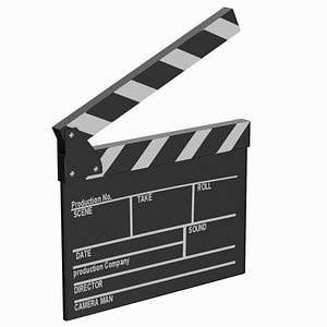 3D Film Slate model