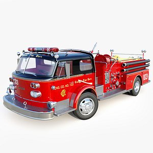 Fire truck American La France 900 Chicago Fire Dep