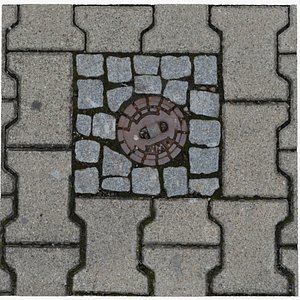 Hydrant street cover 02 high-poly 3D model