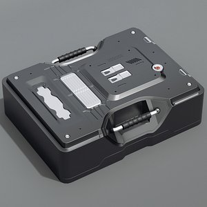 sci-fi crate 3d model