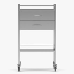 Medical Dressing Trolley 3D