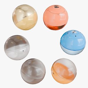 3D Gashapon Capsule Toy Game-Ready 3D Model model