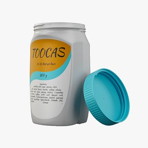 Plastic Jar Mockup 3D model 3D model