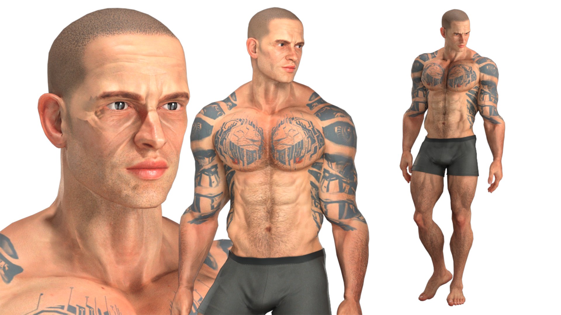 3D Model Realistic Rigged Male-Neck 3D Model - TurboSquid 2117079