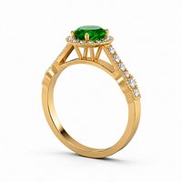 Luxury Emerald Diamond Ring
