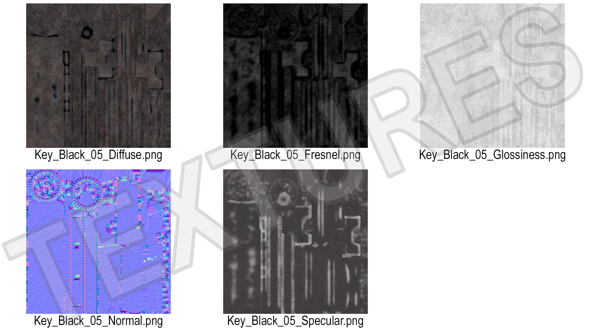 Traditional Skeleton Key Steel 3D Model - TurboSquid 2246317