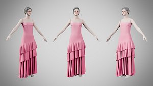 Dress 39 Tickle Me Pink model