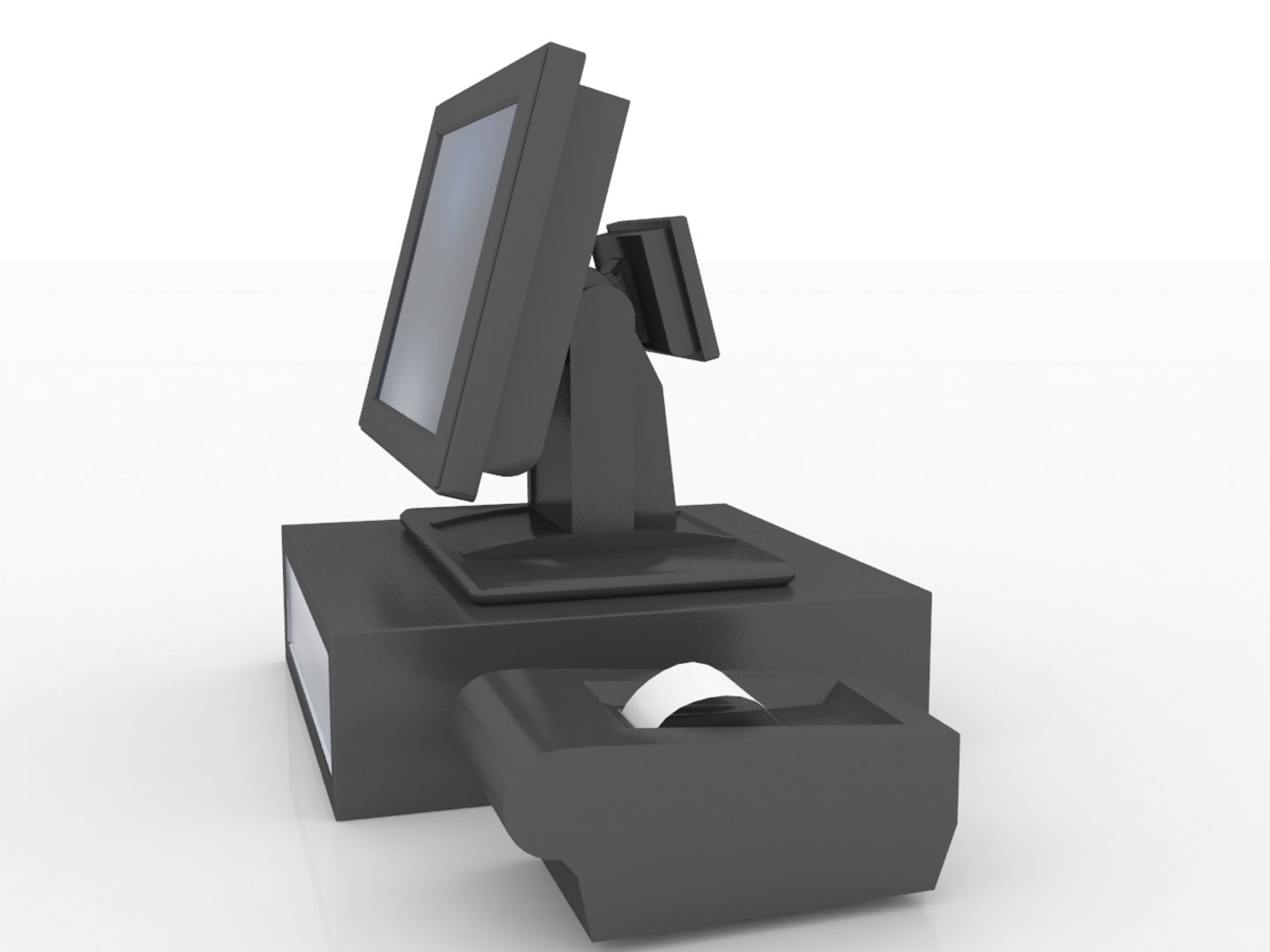 Pos Cash Register 3d Model