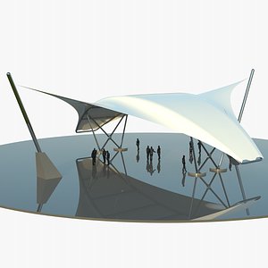 Futuristic Tensile Pavilion 3