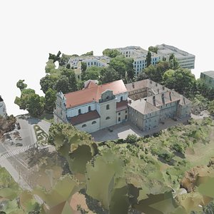 St Joseph Basilica and Monastery Complex Photogrammetry Environment