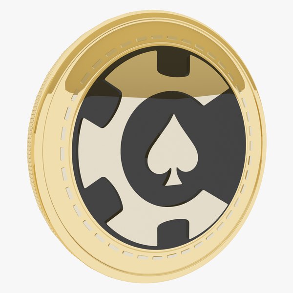 3D Casinocoin Cryptocurrency Gold Coin model