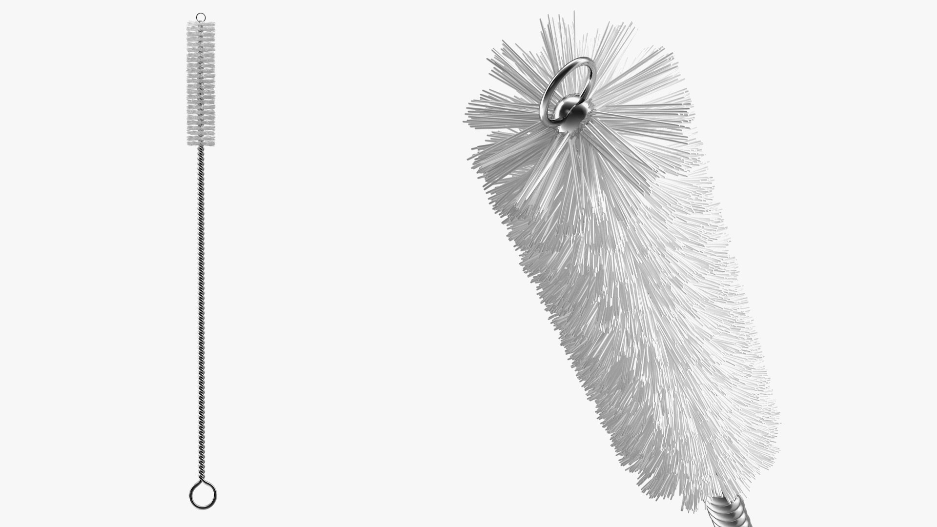 Straw Cleaning Brush 3D model preview
