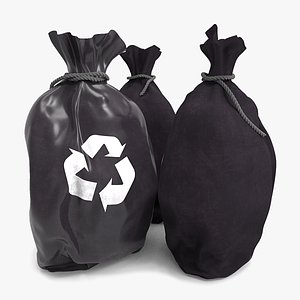 3d open bag 3 model