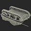 Stuart Light WWII US 탱크 3D 모델 M5A1