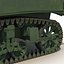 Stuart Light WWII US 탱크 3D 모델 M5A1