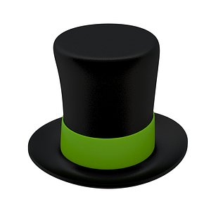 3D Magic Hat Green model