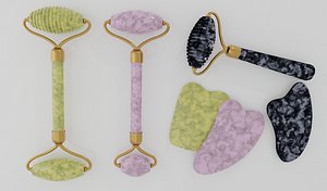 3D Jade face Roller 3D model