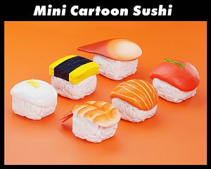 sushi cartoon 3D